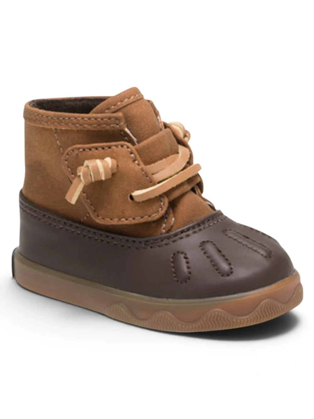 Sperry Top-Sider Baby Icestorm Duck Crib Booties Brown Tan Size 1M